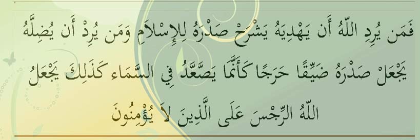 يَشْرَحْ صَدْرَهُ لِلْإِسْلَامِ 